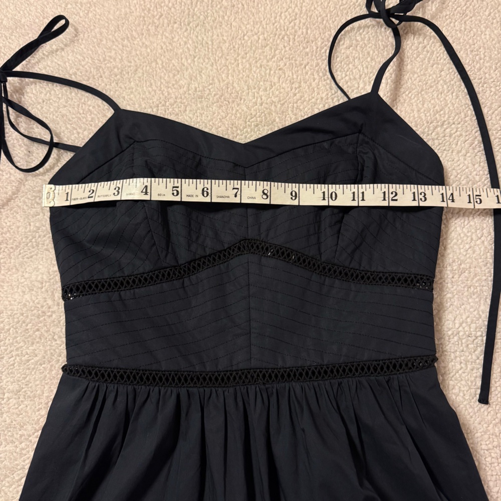 Christy Lynn Mira Tiered Midi Dress Navy Blue Sleeveless - Picture 6 of 11